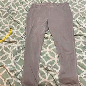Gray Terra & Sky jeggings 1X